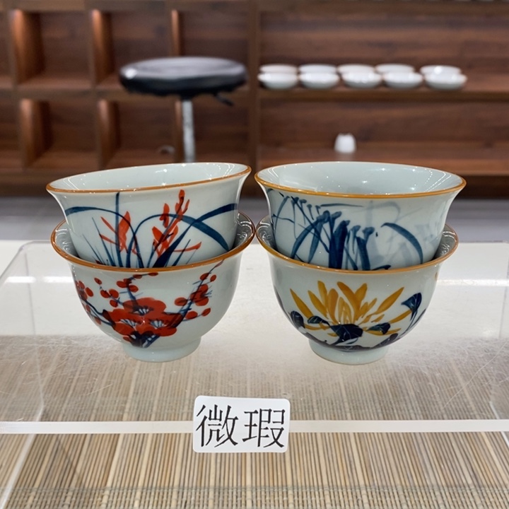 釉下老陶泥手工绘制