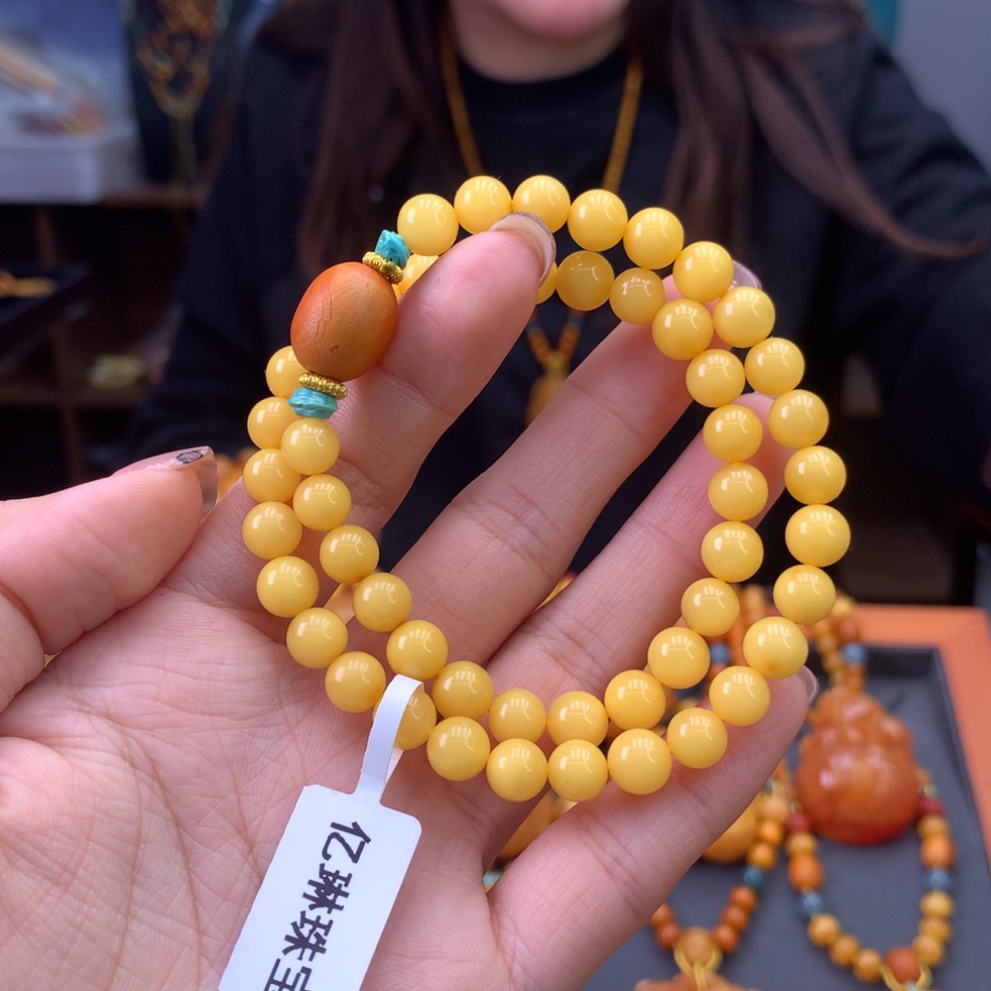 未镶嵌蜜蜡手串天然