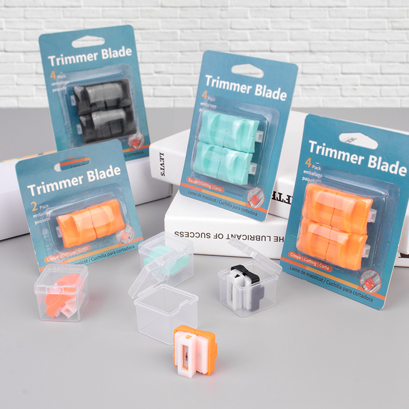 安全切纸器备用刀片隐形切割裁纸刀替换刀头裁纸器双向裁切刀头组
