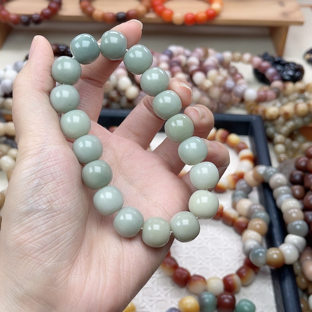 手串白玉菩提海盐蓝