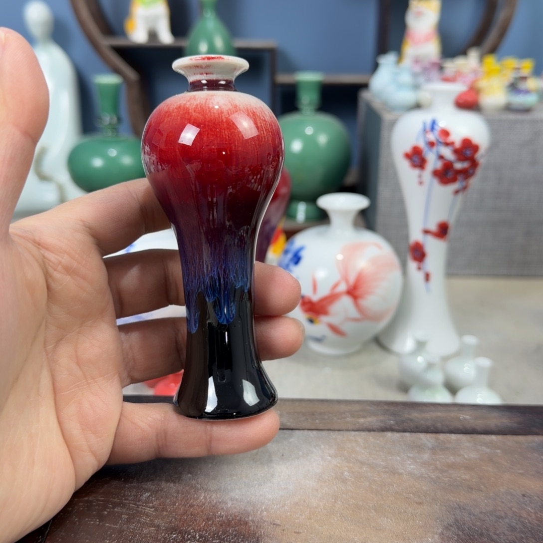 陶瓷手工小花器摆件