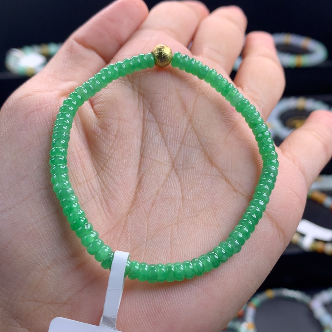 翡翠未镶嵌手链卡4