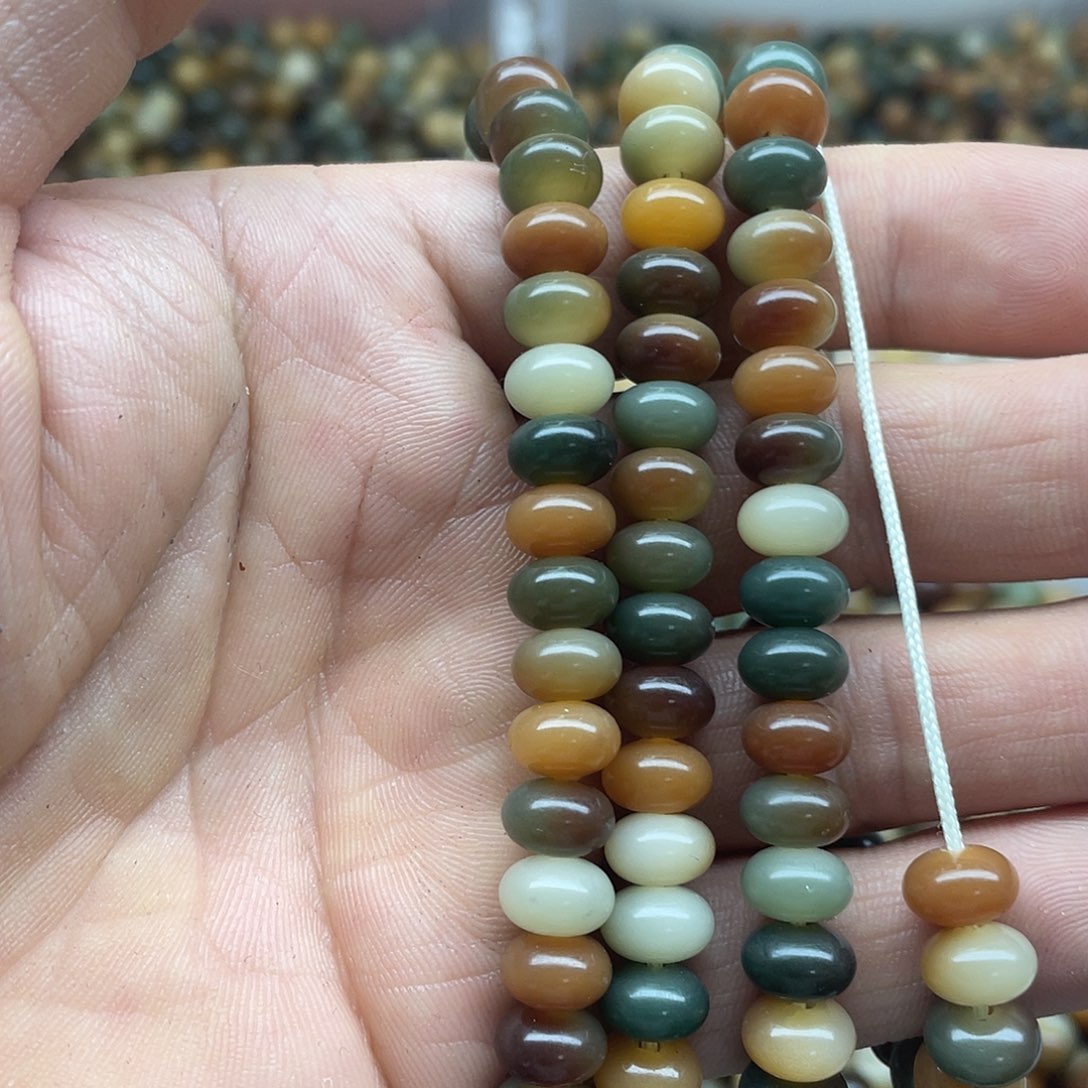 吊坠白玉菩提9、6敦煌算盘114颗