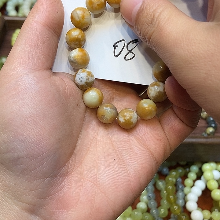 蛇纹石玉未镶嵌手链