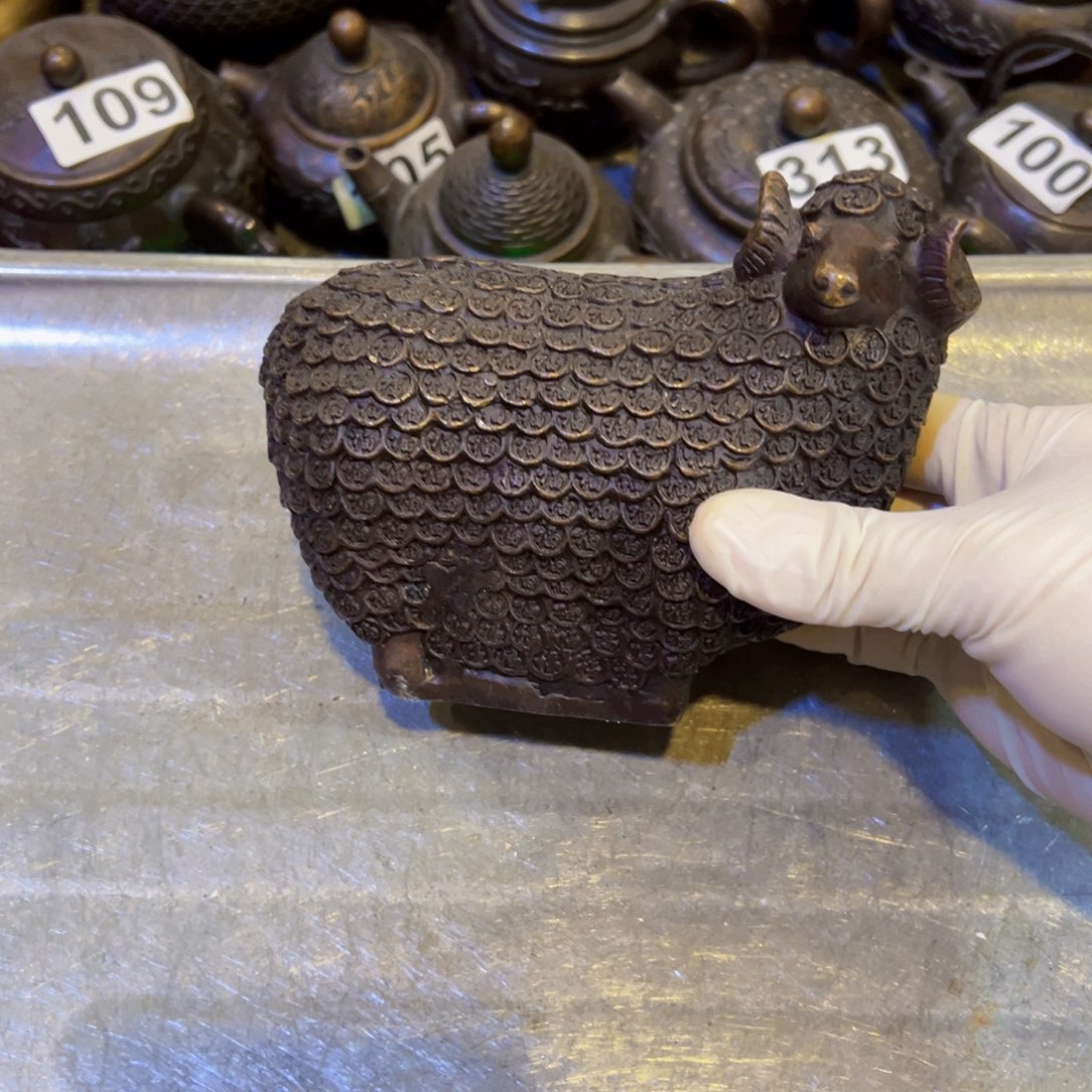 黄铜摆件，文房摆件