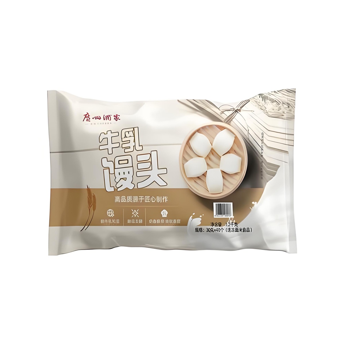 广州酒家 牛乳馒头 1.2kg