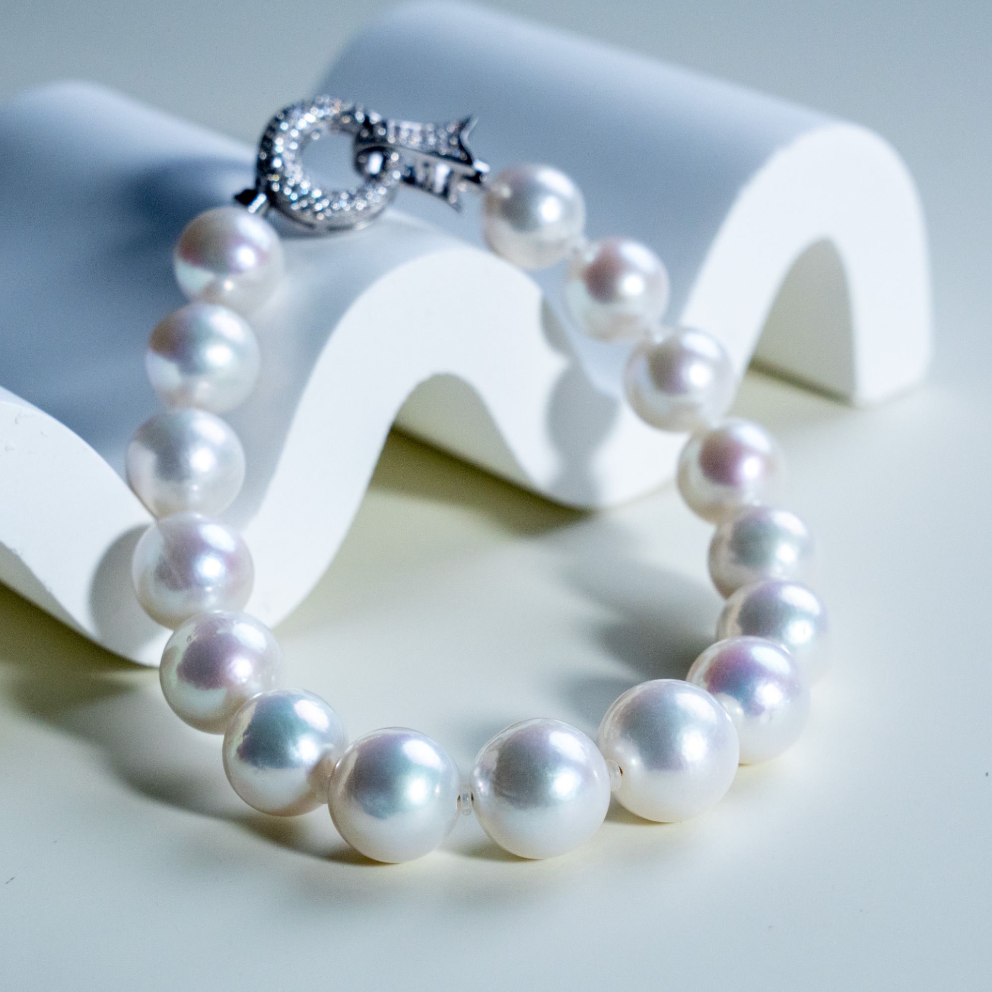 【憨姐强推】大点位天然淡水珍珠S925银设计款满串手链9-11mm