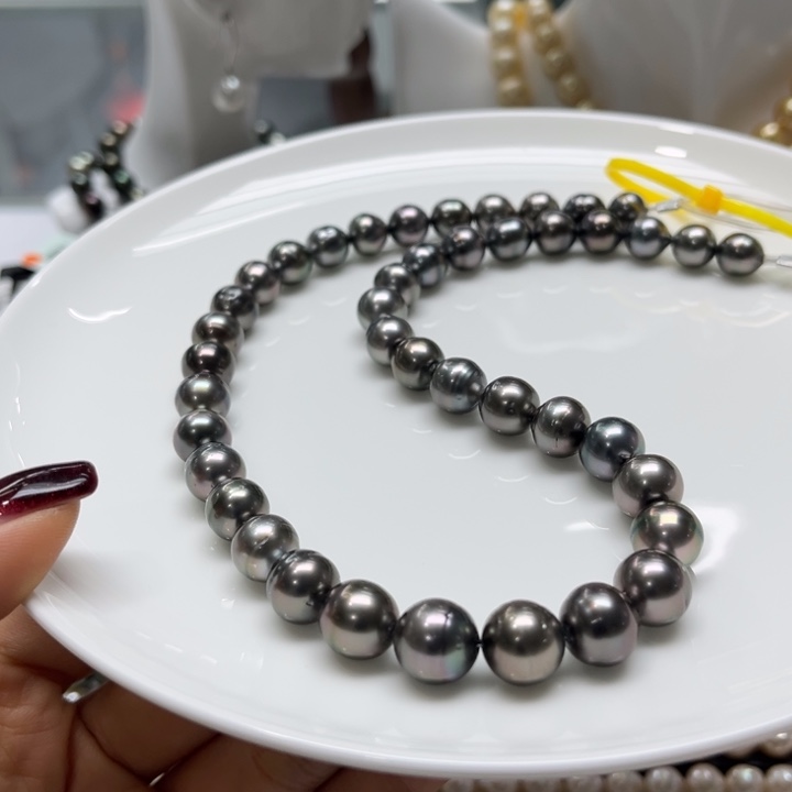 海水珍珠项链银S925镶嵌