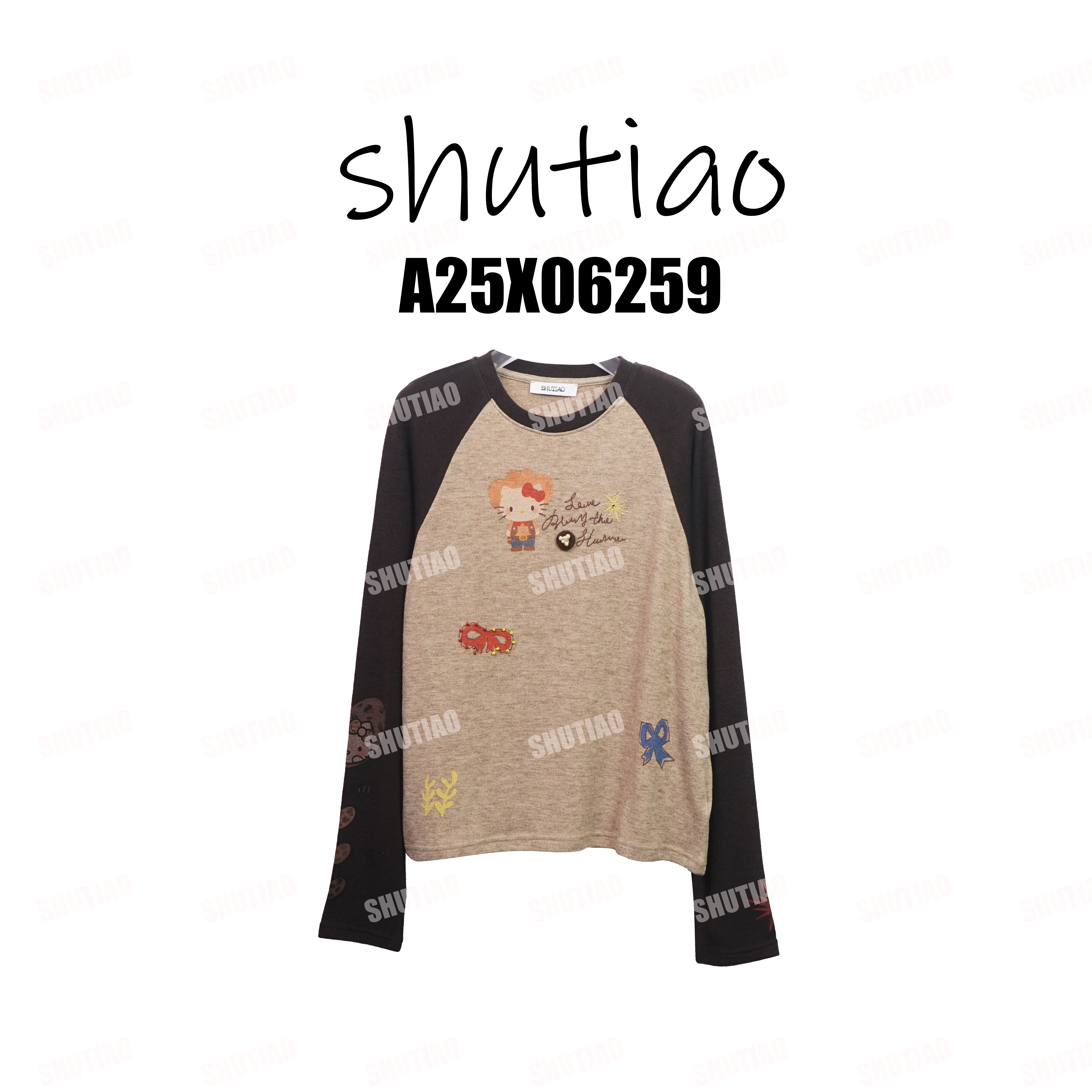 【SHUTIAO】2025冬季：新款小众设计款T恤A25X06259