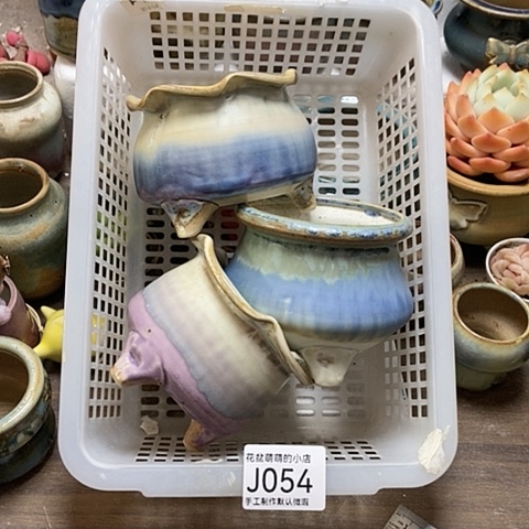 紫砂花盆054微瑕品口径7到8左右
