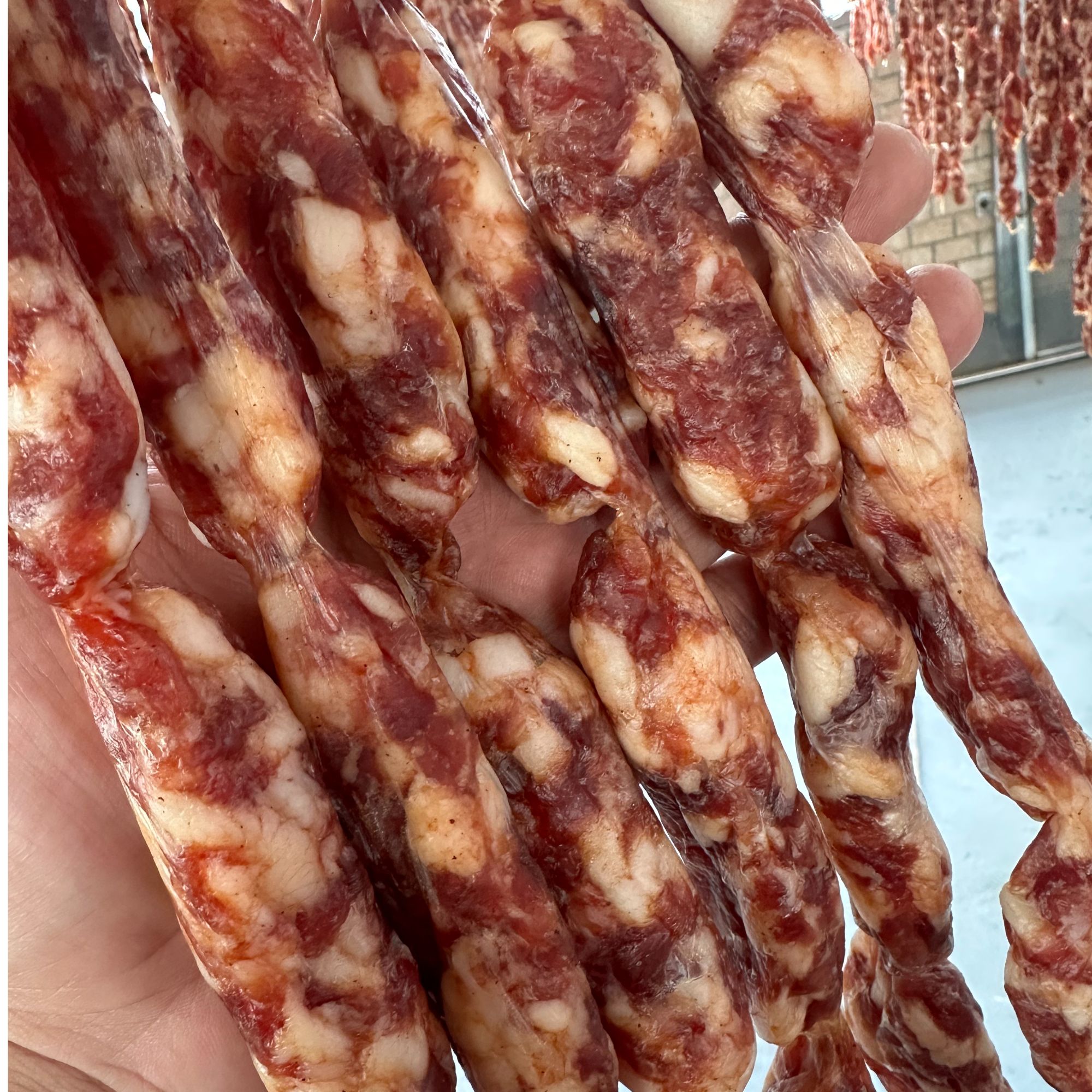 汕尾海丰公平腊肠纯手工制作传统制作咸香腊肠