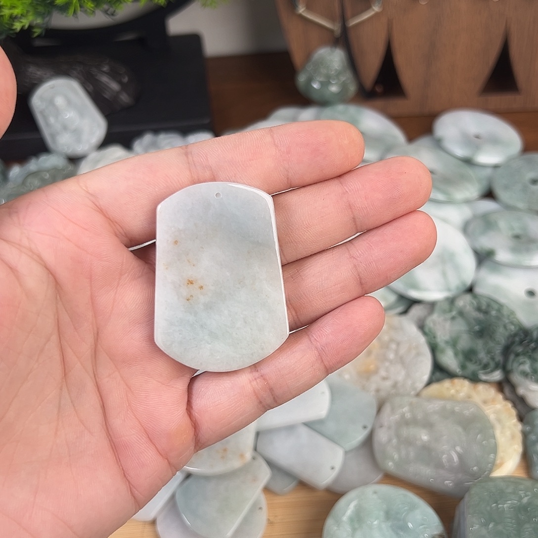 颈饰未镶嵌翡翠天然A货翡翠0011