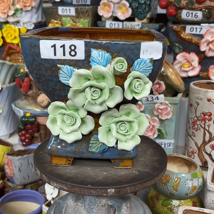 紫砂花盆粗陶材质多肉花盆