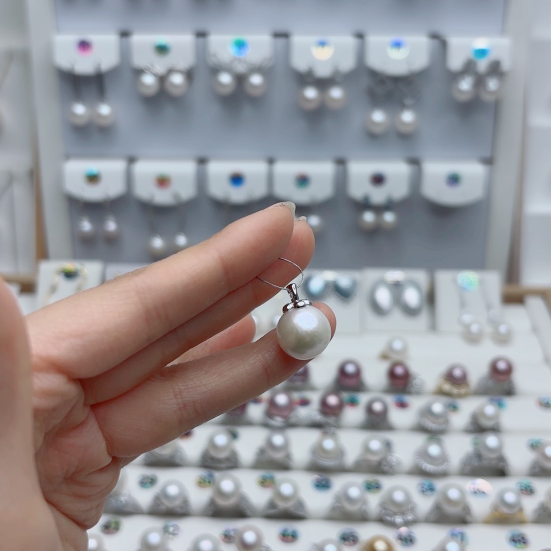 淡水珍珠颈饰银S925镶嵌