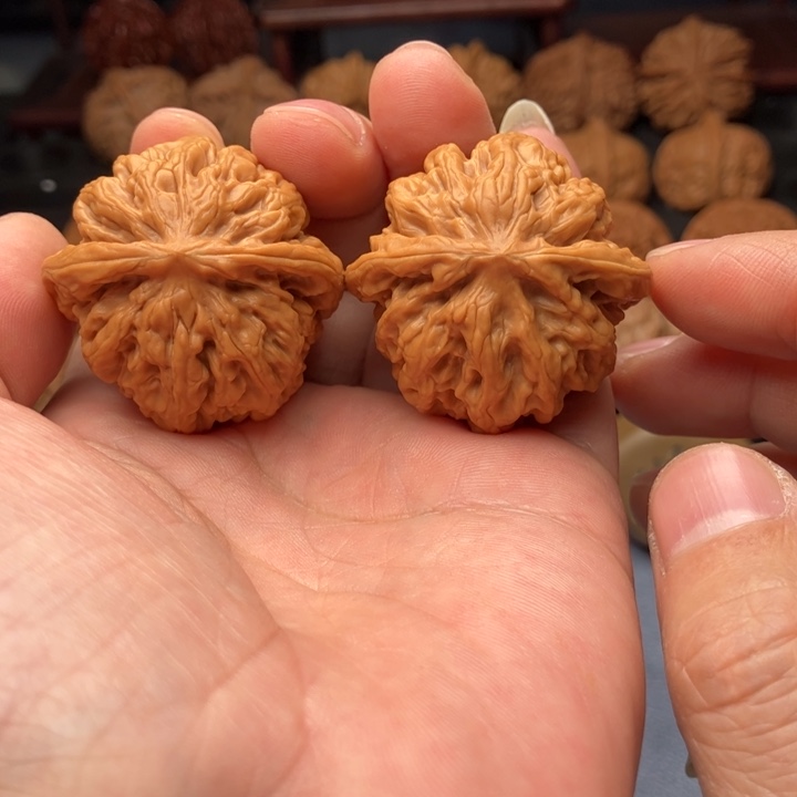 文玩核桃把件平谷九龙38