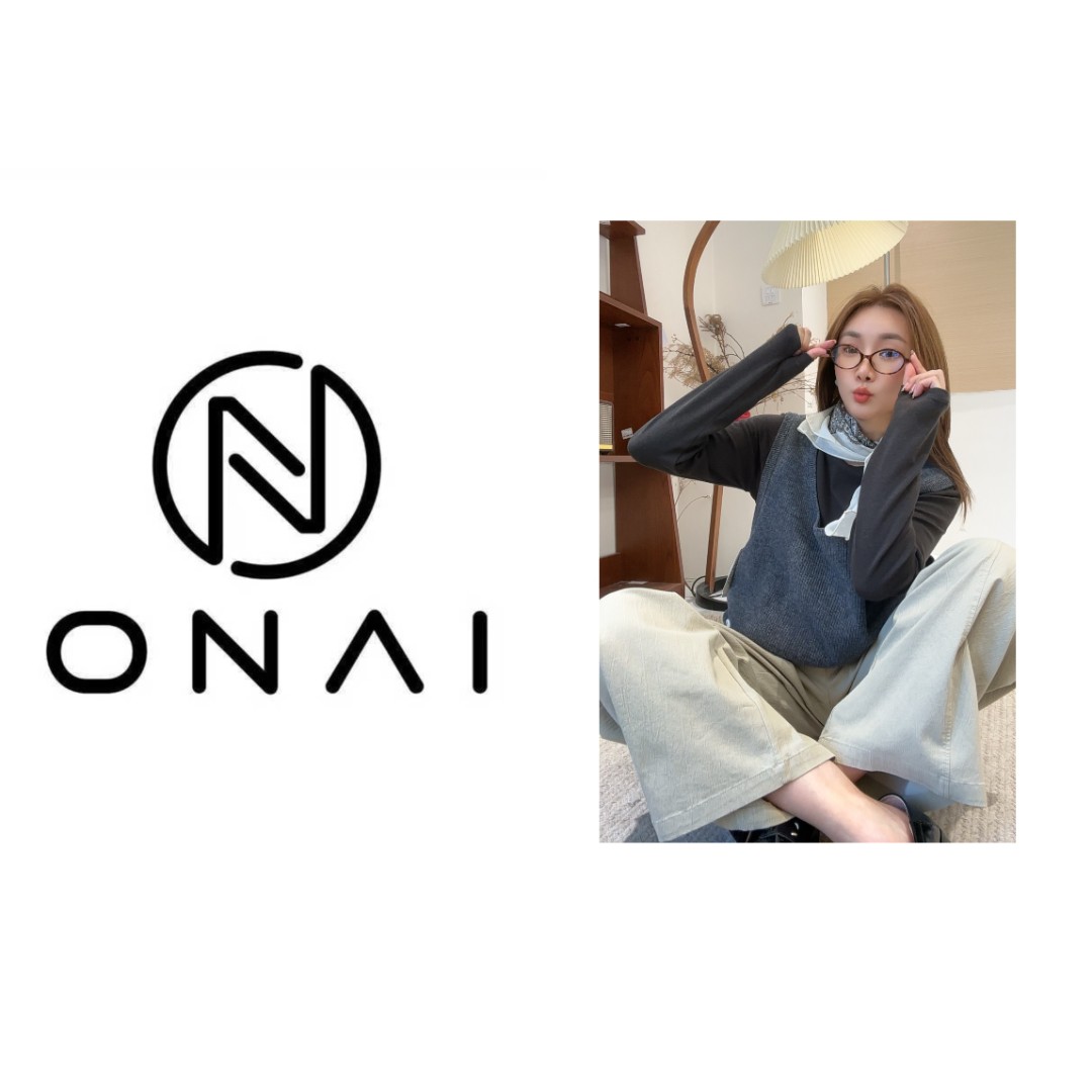 【Onai】无袖常规款短袖女开衫款针织衫马甲1959