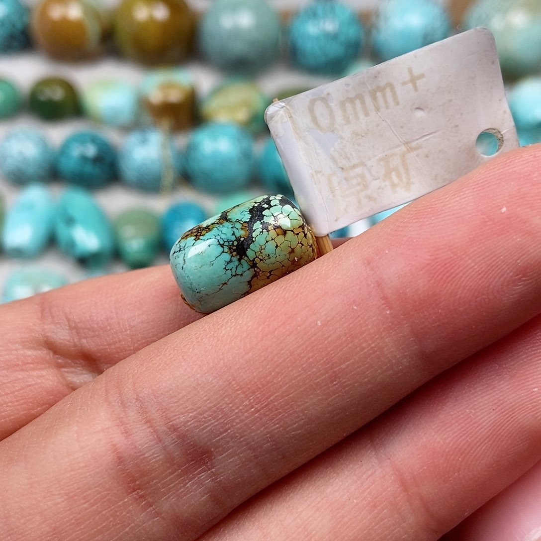 未镶嵌绿松石珠宝半成品