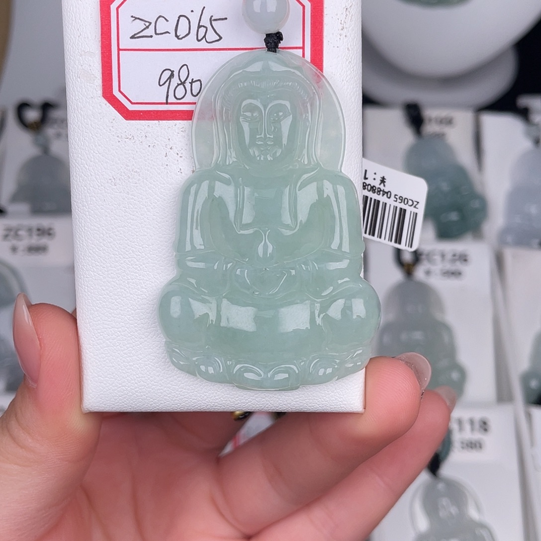 翡翠未镶嵌颈饰zc065