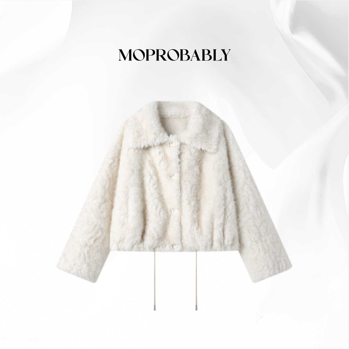 Moprobably贝贝「露娜」时尚百搭纽扣翻领保暖外套L5481098