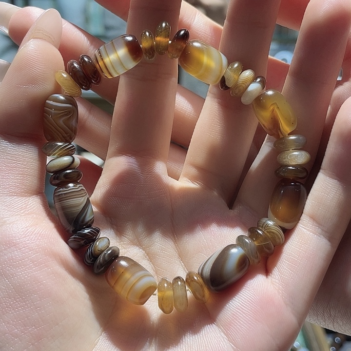 玛瑙/玉髓未镶嵌手链