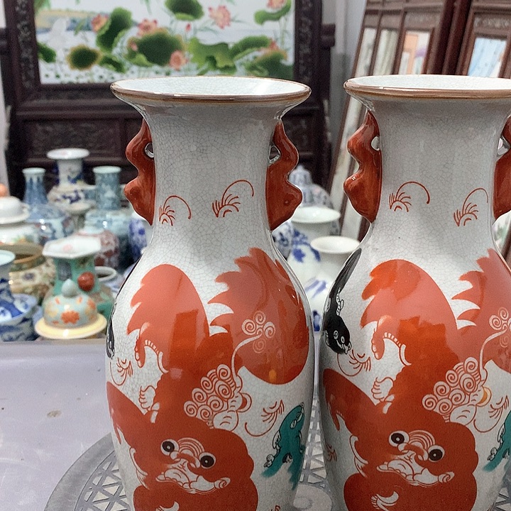 摆件陶博古架陶瓷摆件