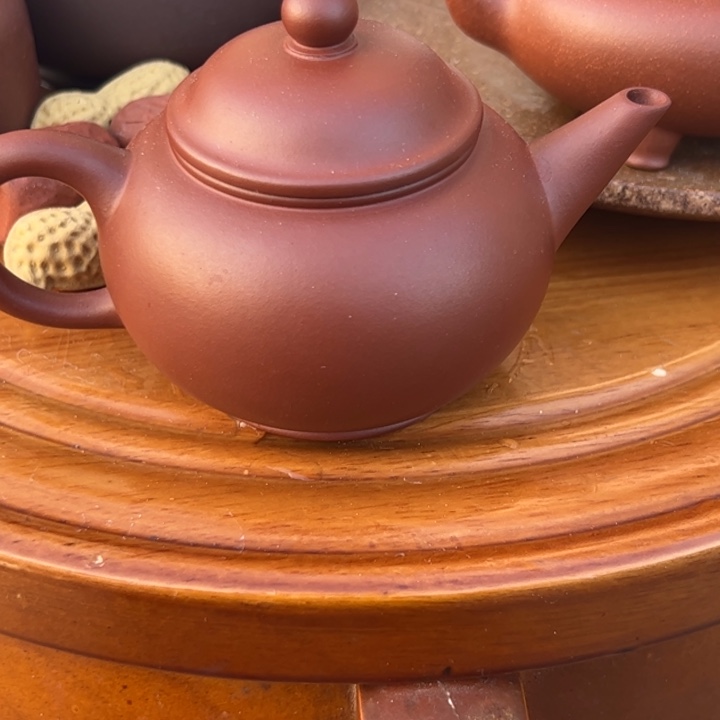 紫砂茶壶红皮龙精工水平150cc