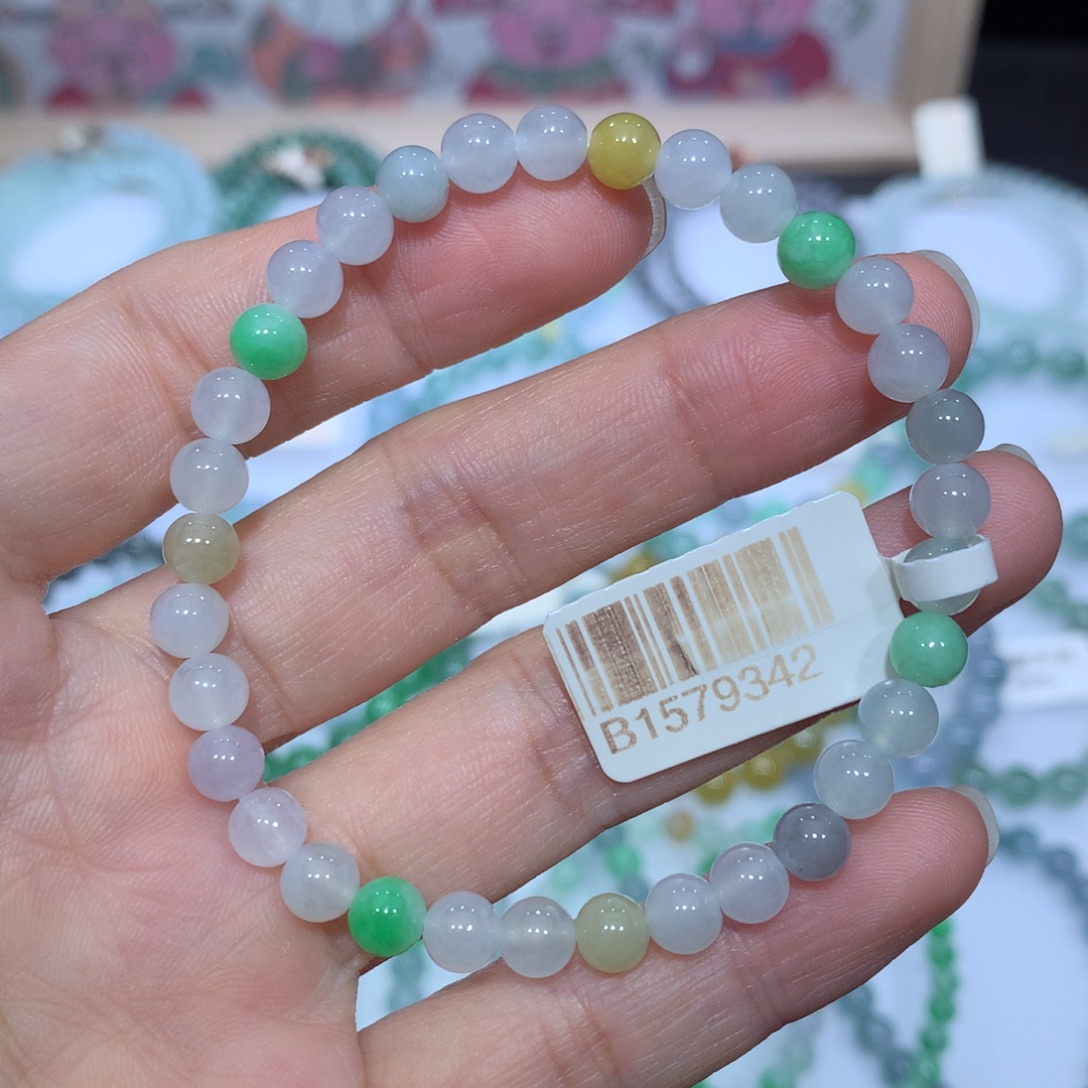 翡翠未镶嵌手链天然