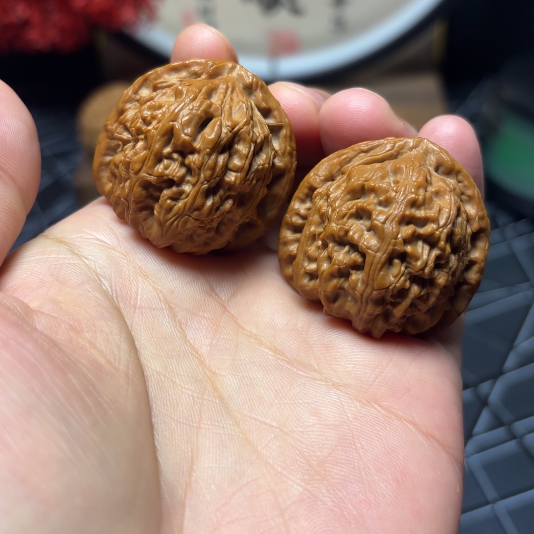 文玩核桃把件38尺三角白福利价