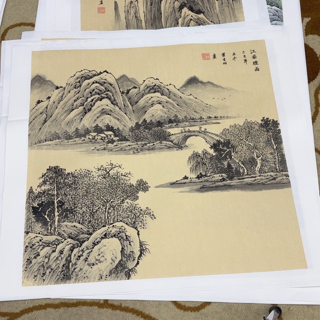 国画蒙生佑四尺斗方艺