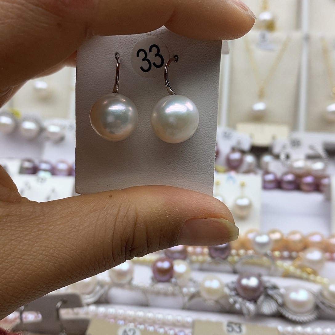 淡水珍珠吊坠(赠链)银S925镶嵌