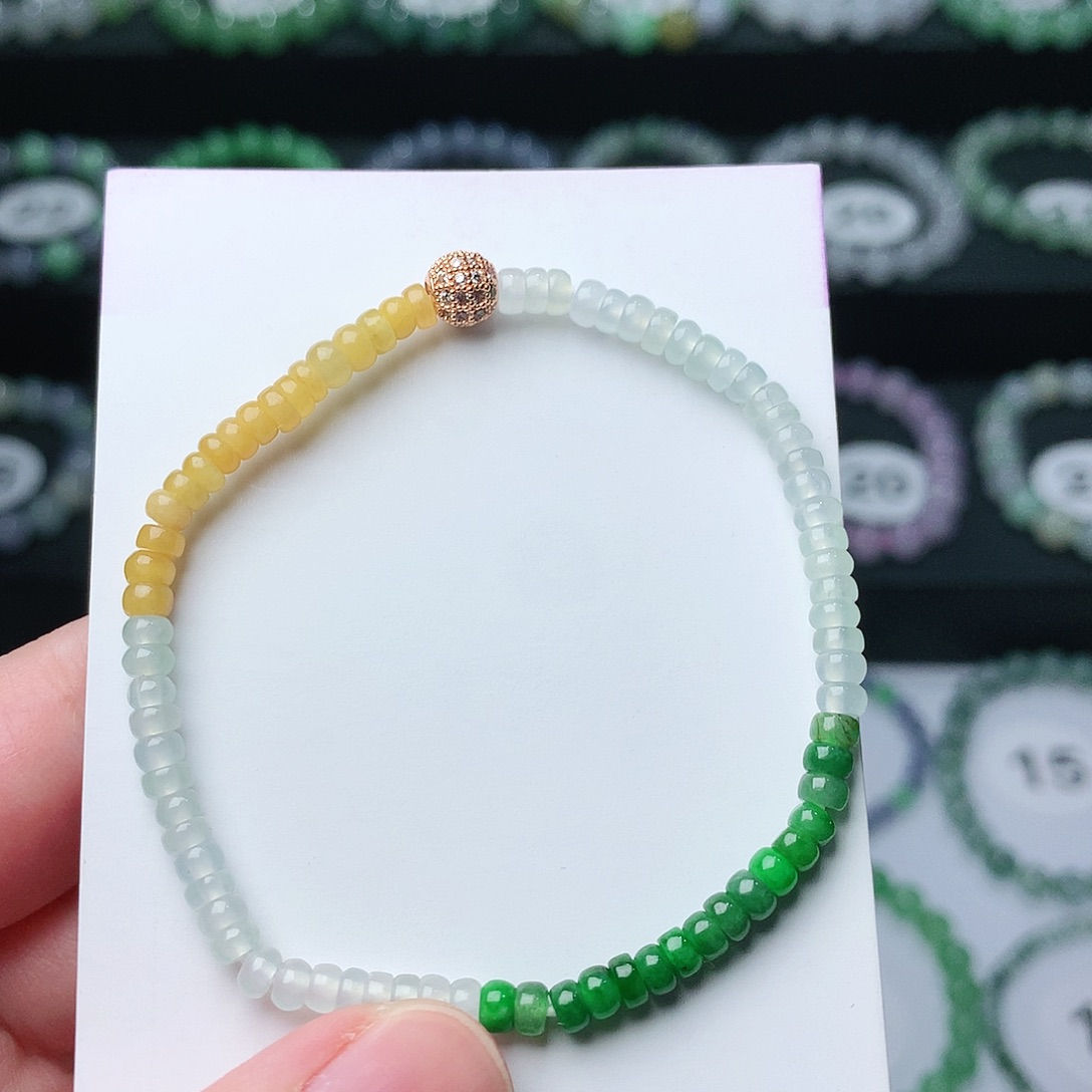 翡翠手链未镶嵌翡翠