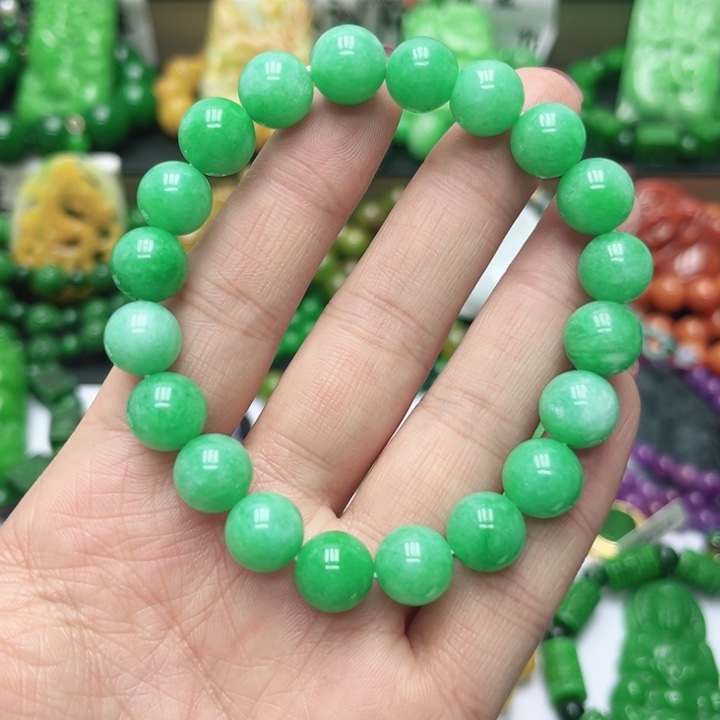 翡翠未镶嵌手链手串2