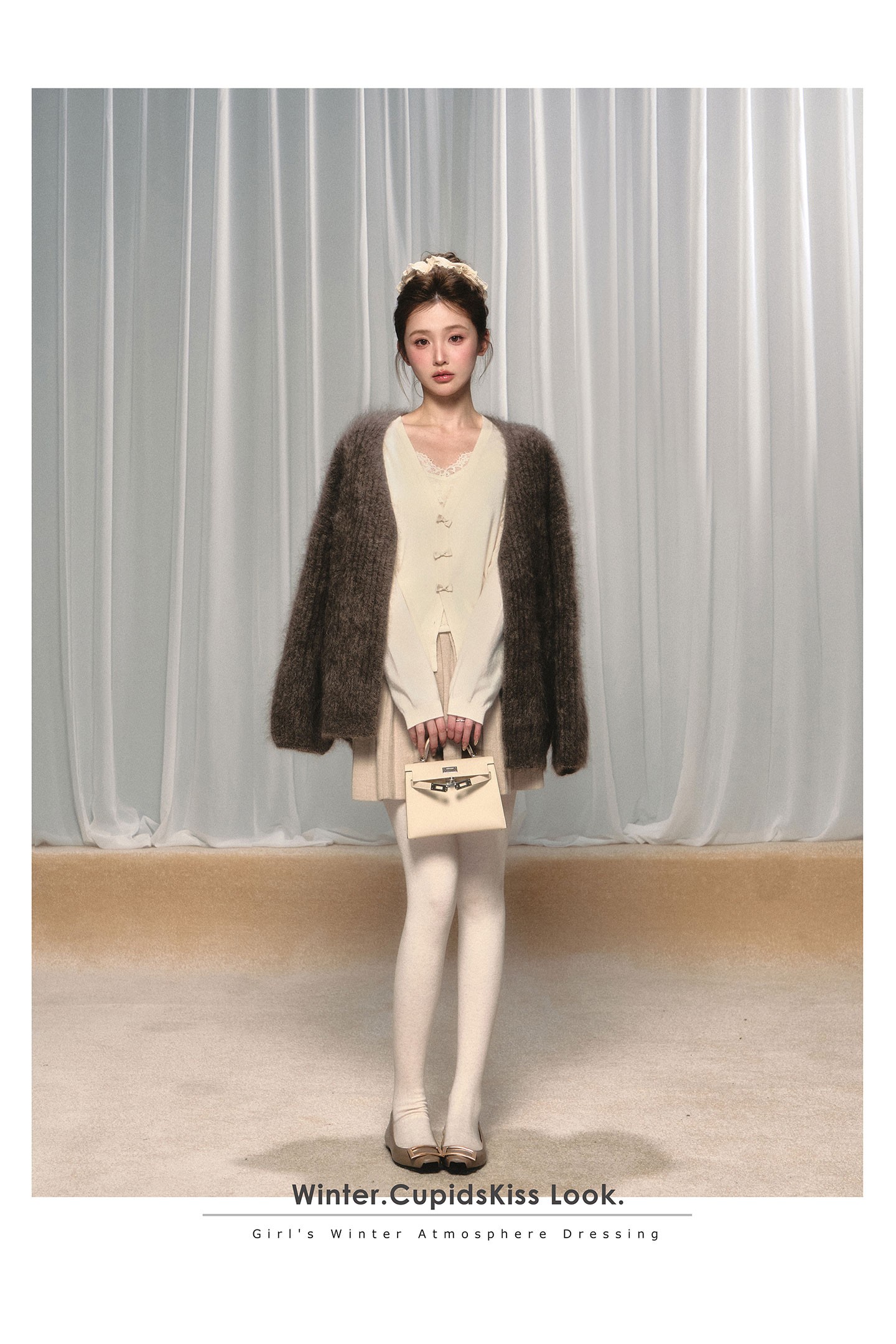 【csk丘比特 】“雪绒绒snow"880g毛绒26细度马海毛外套