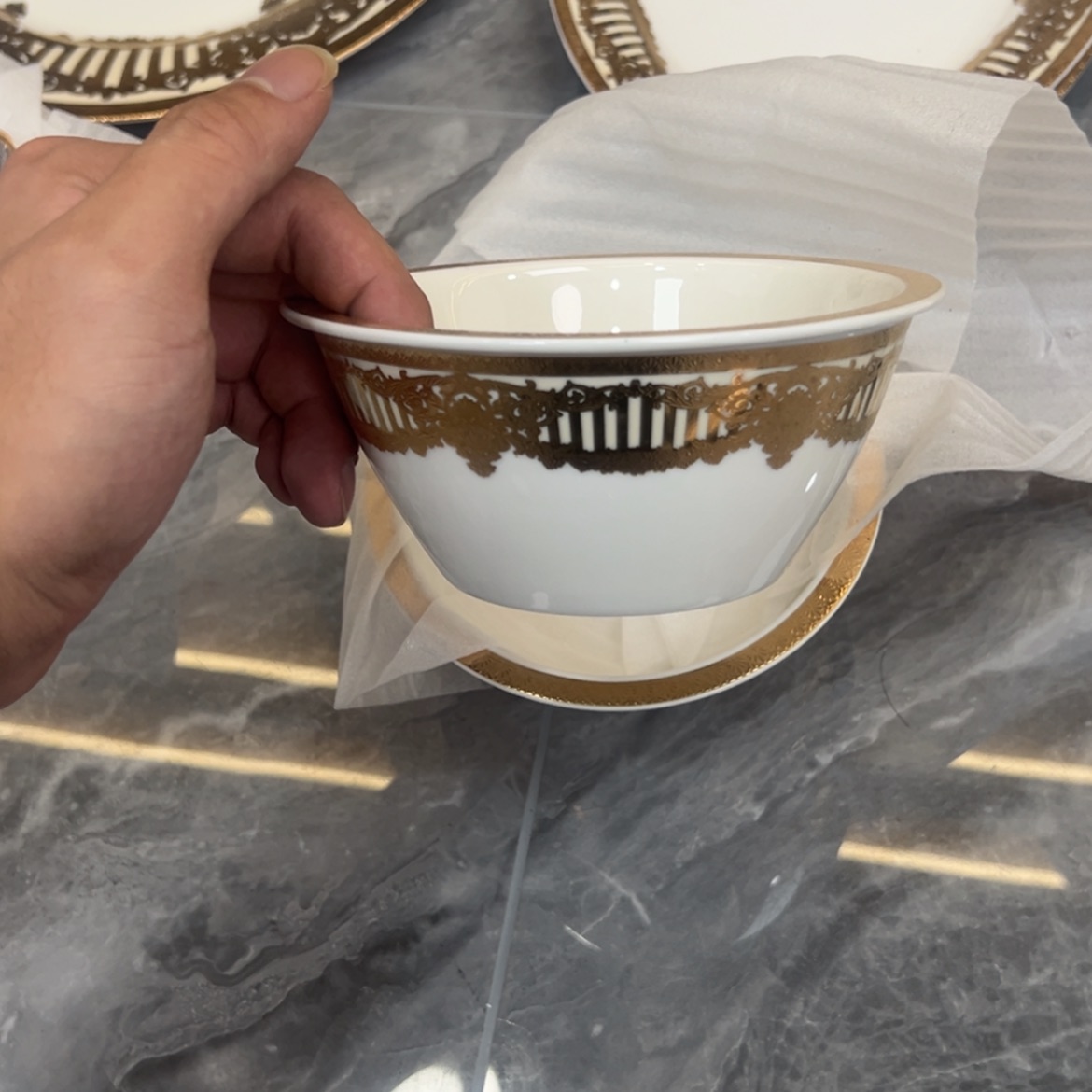 【闪购商品】瓷片5.5寸折边碗两个一单打包价