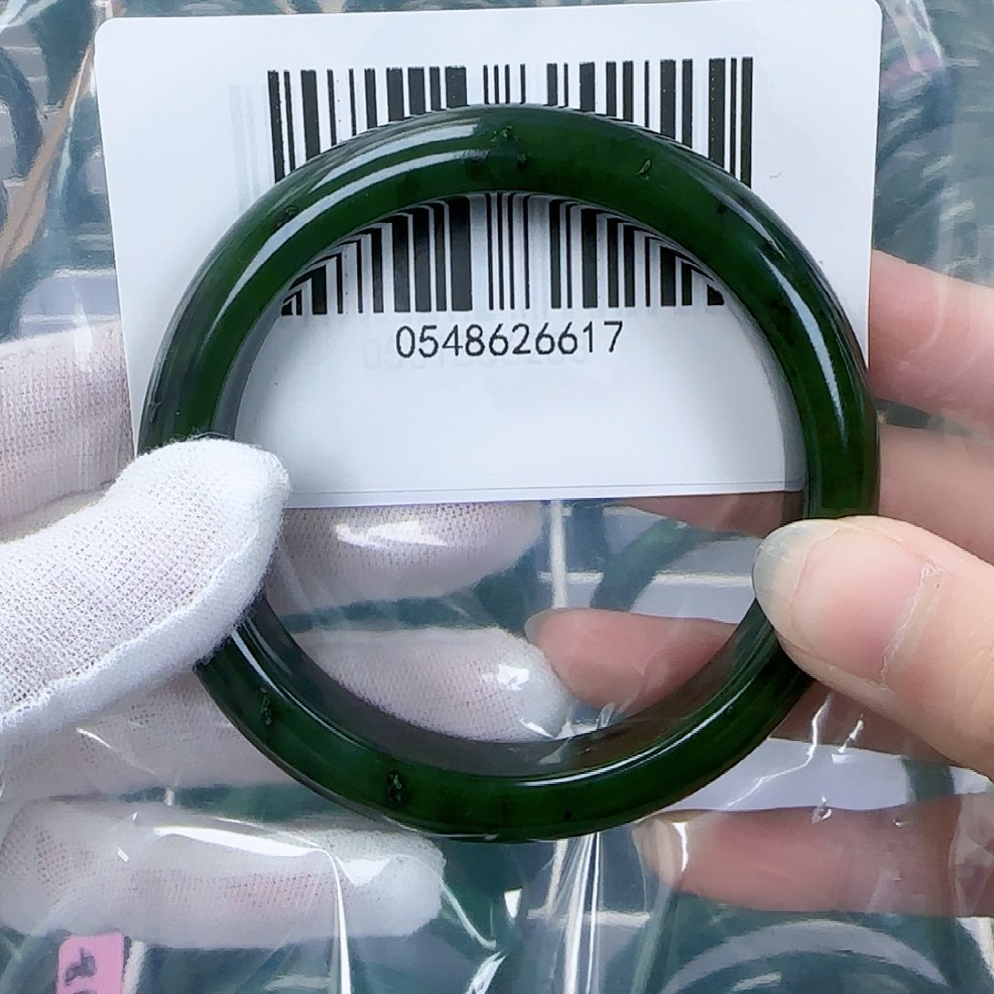 和田玉（碧玉）手镯未镶嵌59.5