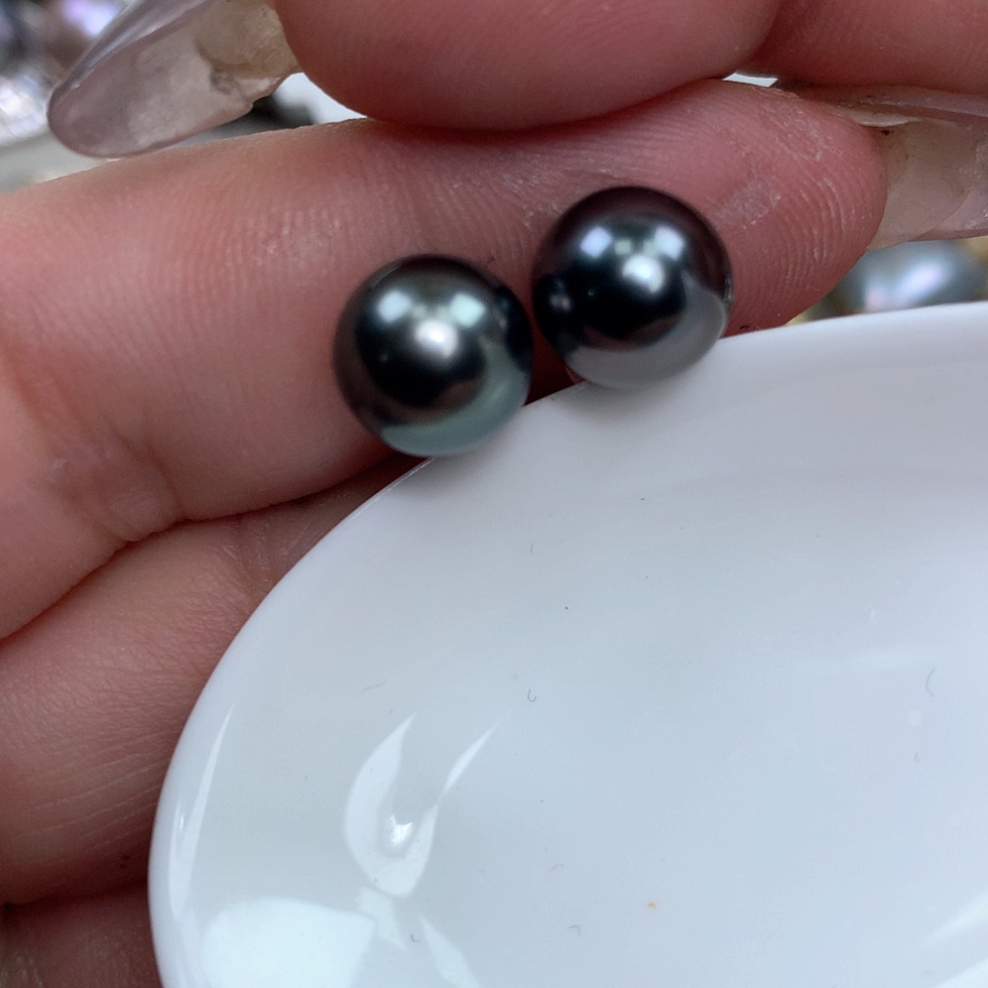 海水珍珠耳饰18K金镶嵌
