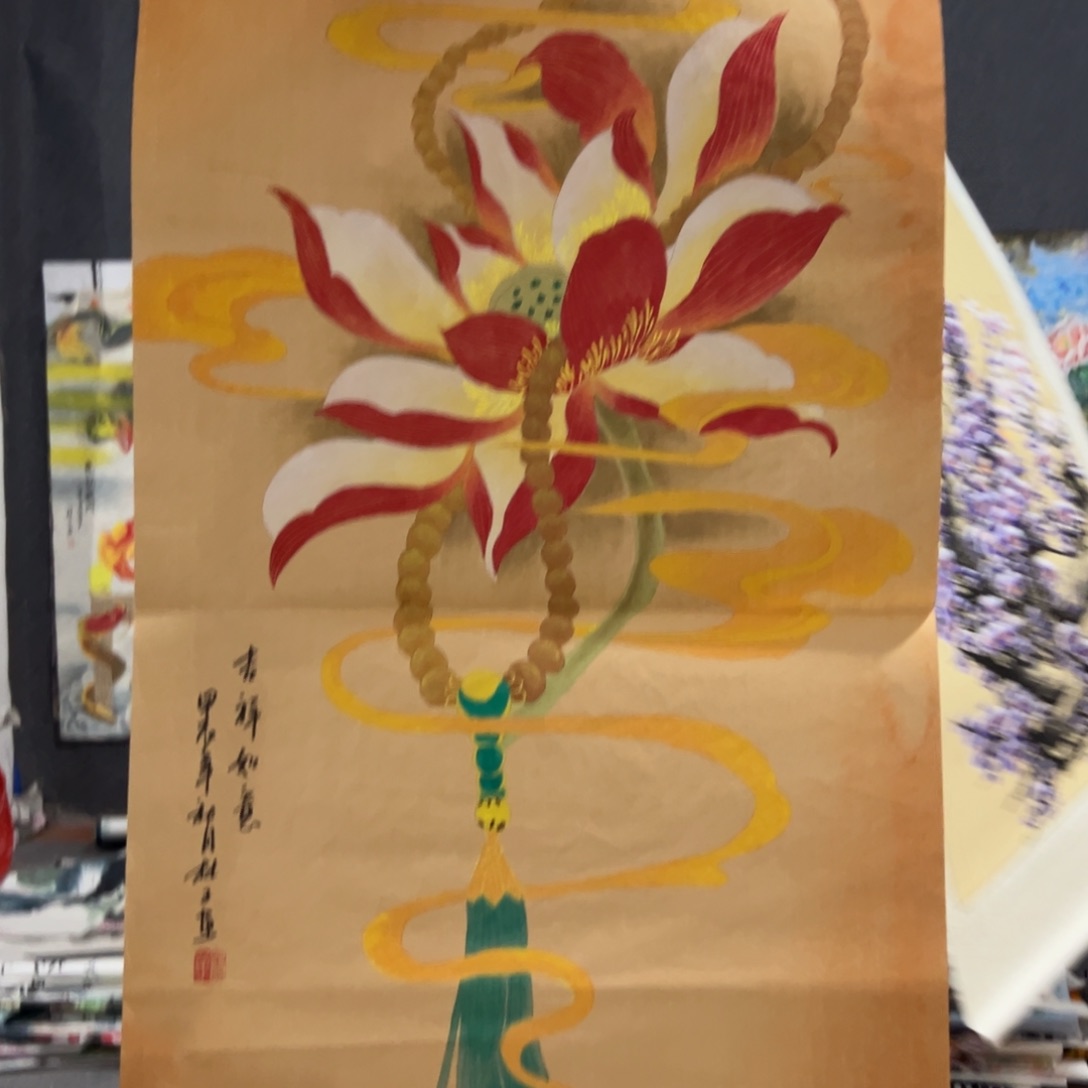 国画国画作品画心一张