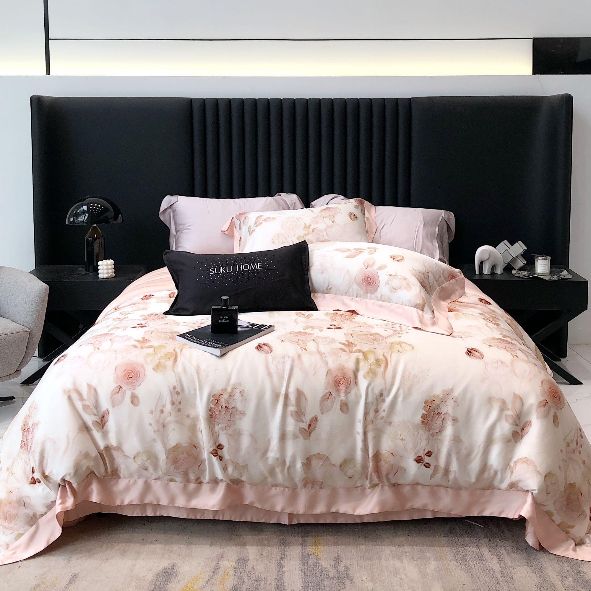 【MJJ - 小雾玫瑰-粉】 —— 奥地利进口兰精天丝夏天神器四件套