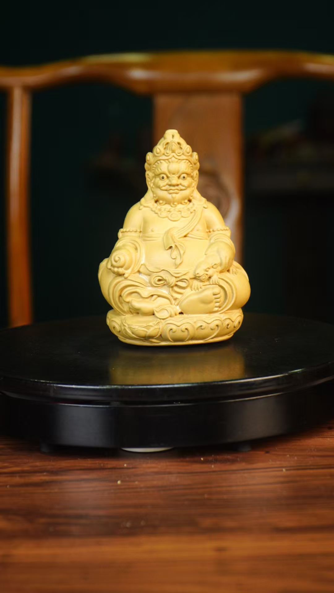 黄明王  宜兴紫砂茶宠摆件