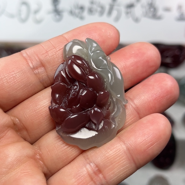 玛瑙/玉髓颈饰未镶嵌好运连连