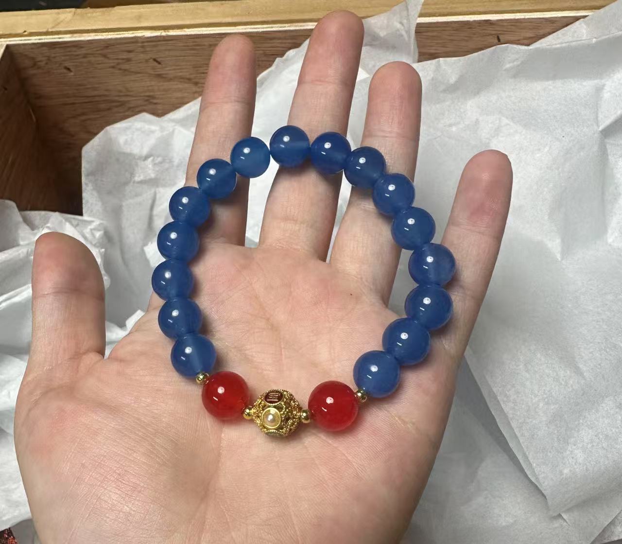YS284精品蓝单圈手串