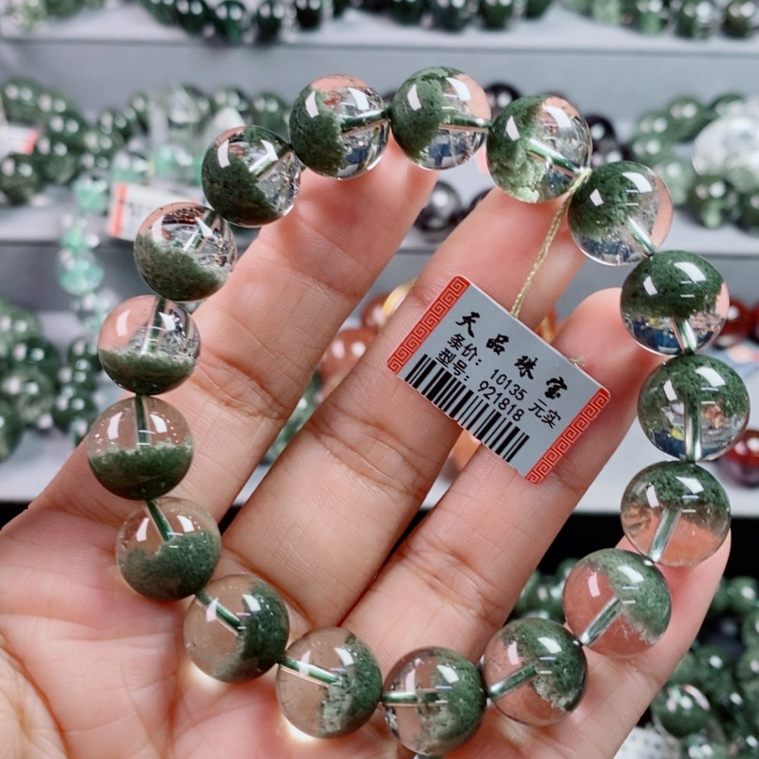 未镶嵌手链水晶绿幽灵手链921818