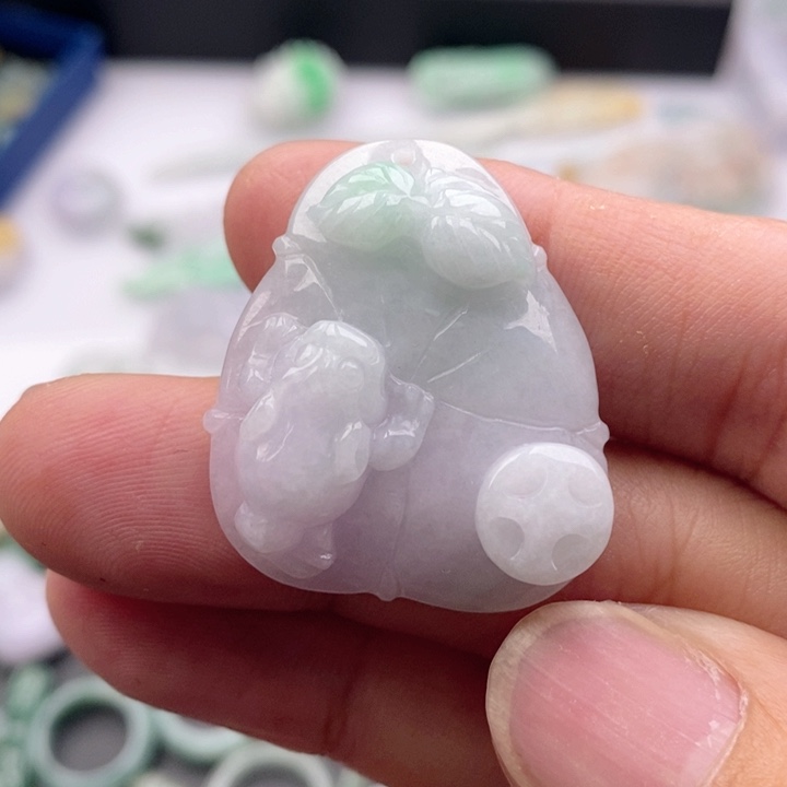 翡翠未镶嵌吊坠(不含链)