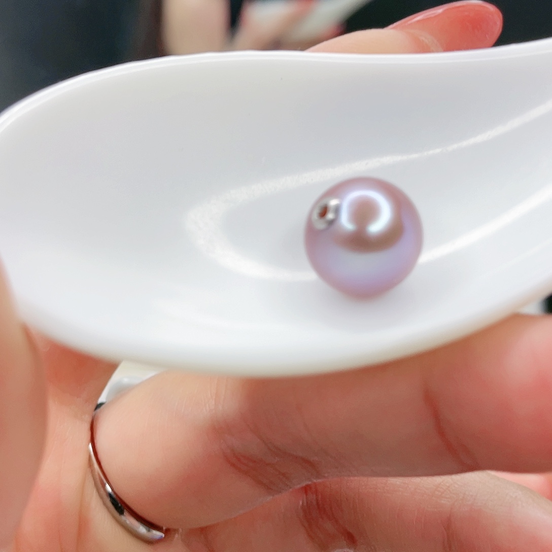 淡水珍珠颈饰18K金镶嵌