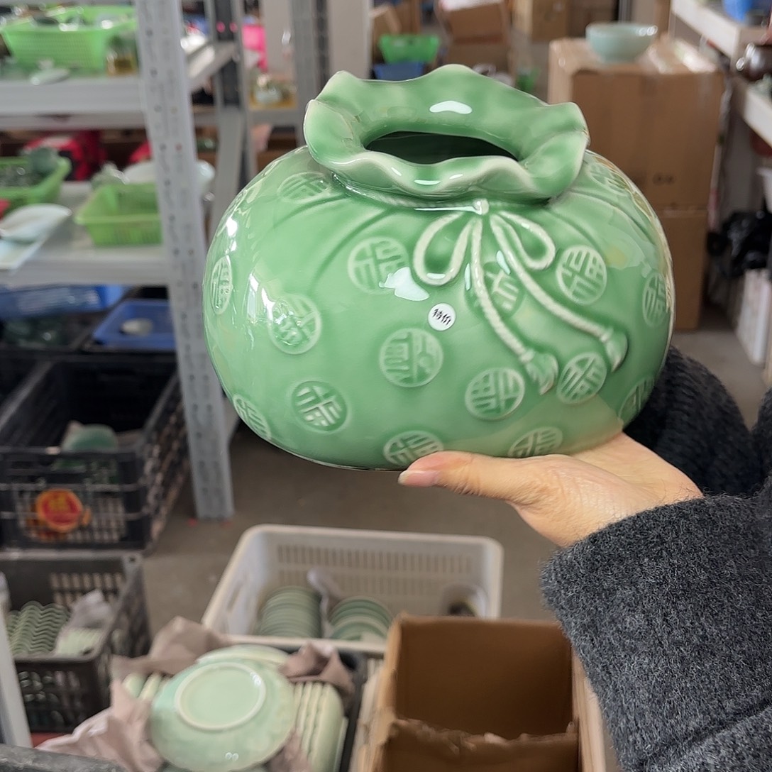 龙泉云间青瓷小米茶器