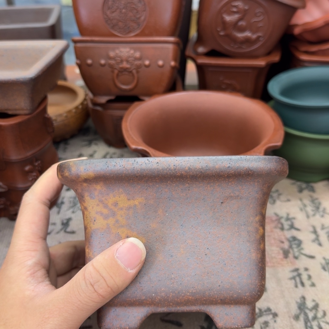 紫砂花盆宜兴紫砂正品11.5x7.9