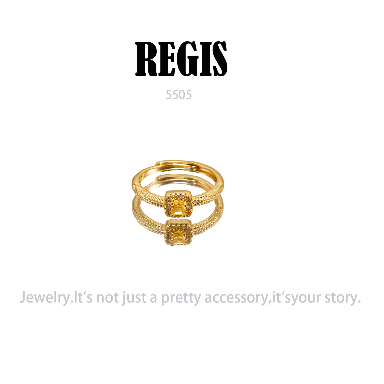 镀K金 REGIS  戒指 ～5505