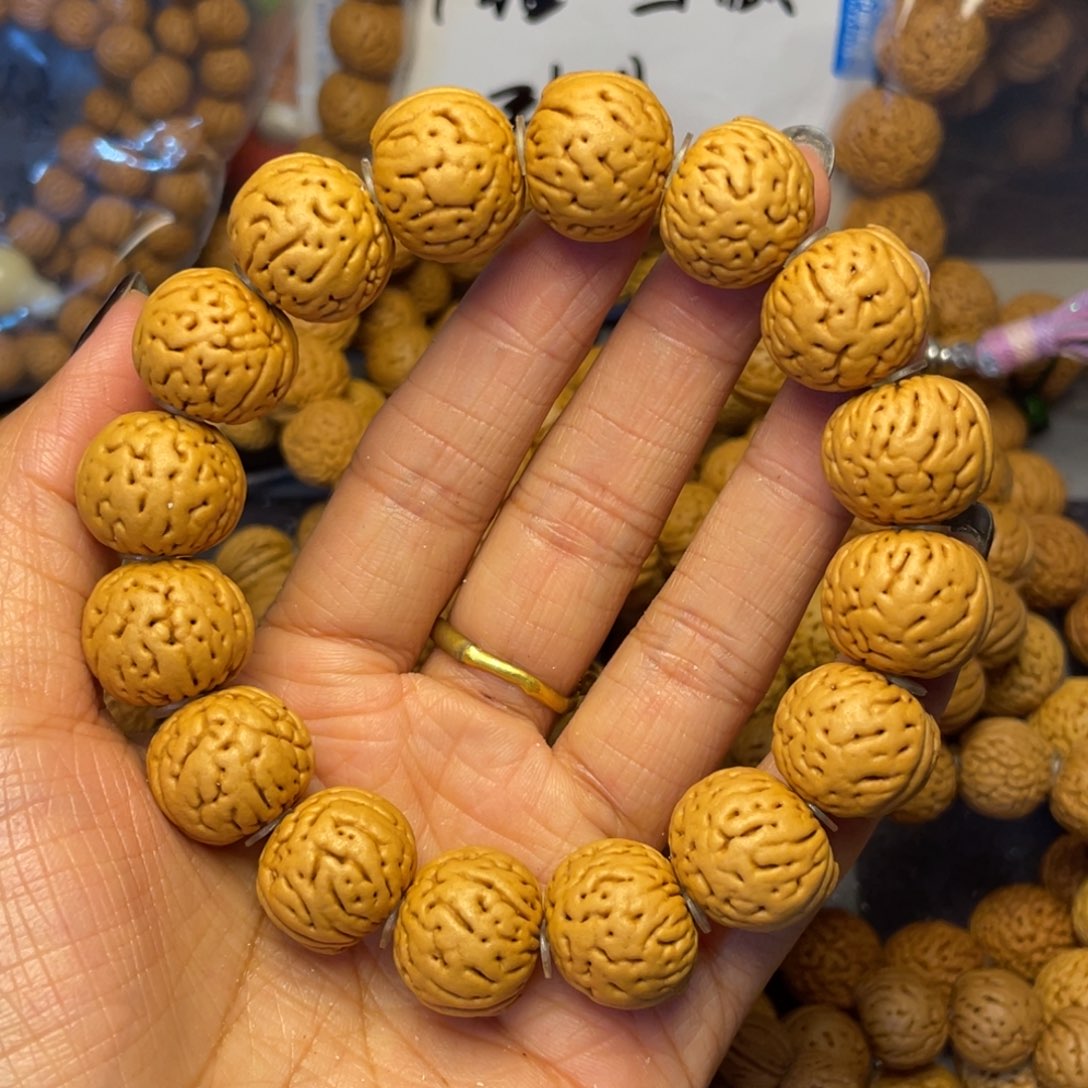 手串桃核西***徒18金丹手串