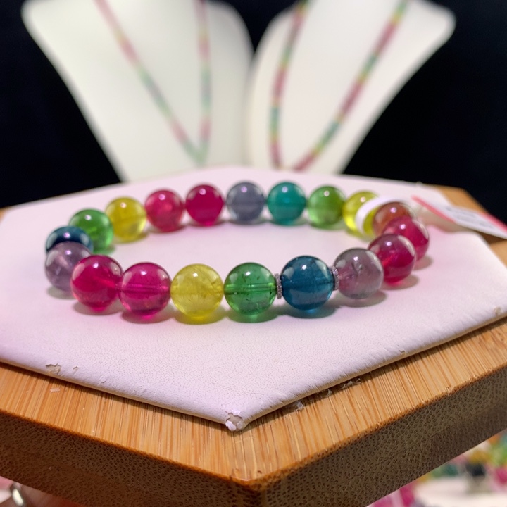 双色碧玺手链未镶嵌