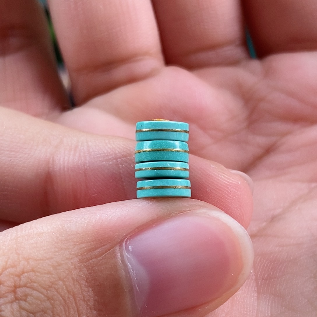 绿松石珠宝奇石足金镶嵌